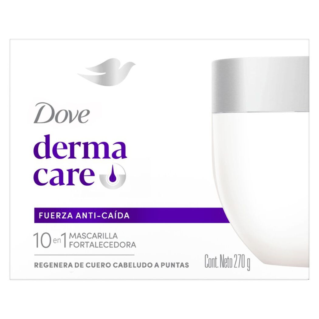 Dove M&aacute;scara de Tratamiento Derma Care Fuerza Anti Ca&iacute;da 270 g, , large image number 3