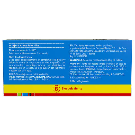 Neuroval Cd 10 mg Caja 30 Comprimidos Dispersables, , large image number 3