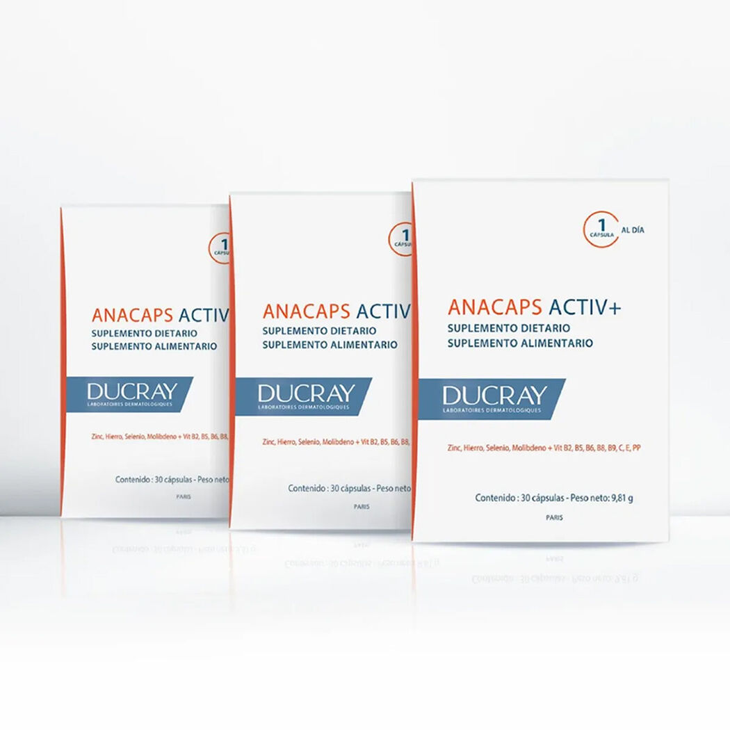 Anacaps Activ+ Complemento Alimenticio 30 C&aacute;psulas 3 Unidades, , large image number 0