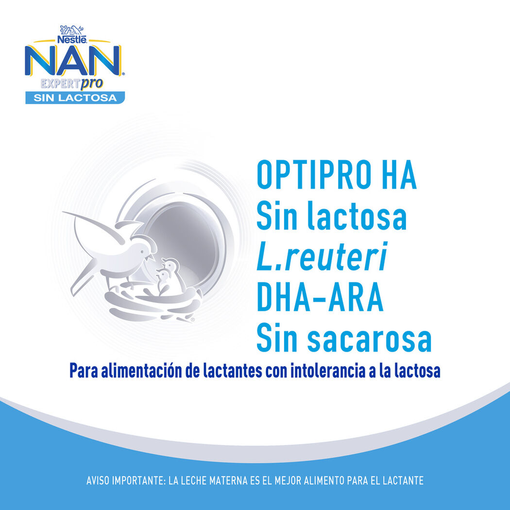 F&oacute;rmula Infantil Nan Sin Lactosa 400 g, , large image number 1