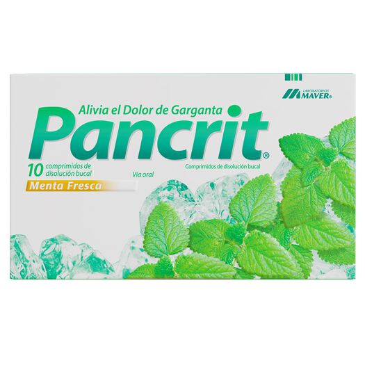 Pancrit Menta Fresca 10 Comprimidos, , large image number 0