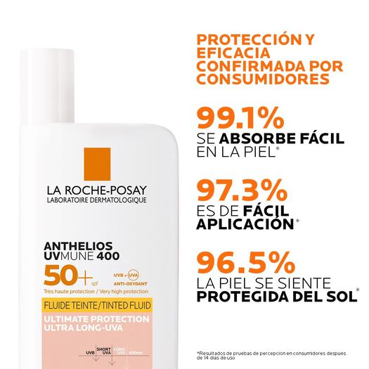 Protector Solar Rostro Anthelios UV Mune 400 FPS50+ Con Color 50 ml, , large image number 1
