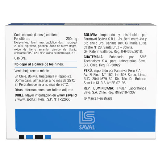 Fibrolow Lidose 200 mg x 30 Cápsulas, , large image number 1