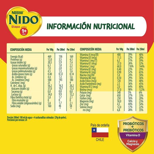 Fórmula Láctea Nido Etapa 1+ 700g , , large image number 4