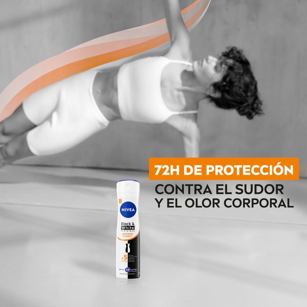 Nivea Spray B&W Ultimate Impac Fem 150Ml, , large image number 1