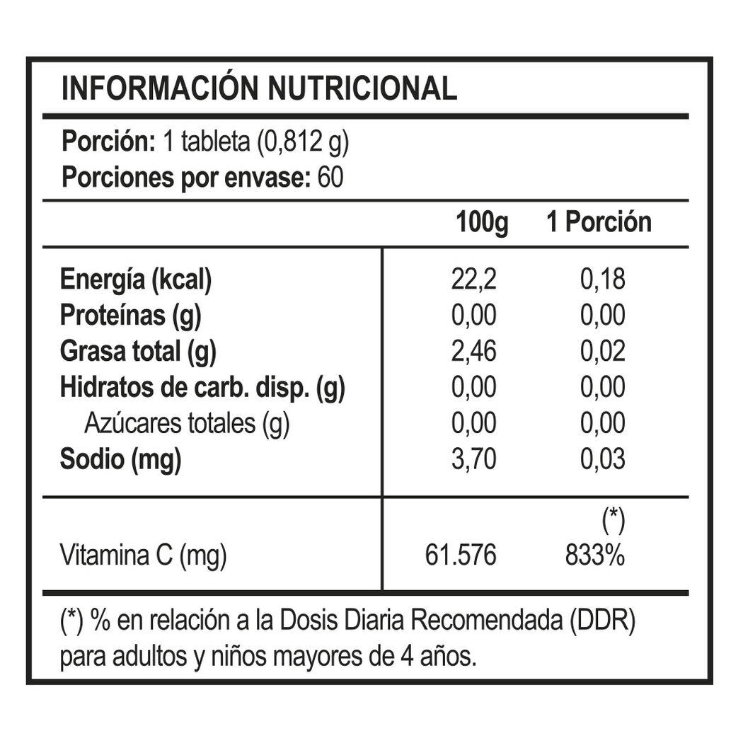 Vitaday Vitamina C 500Mg 60 Tabletas, , large image number 1