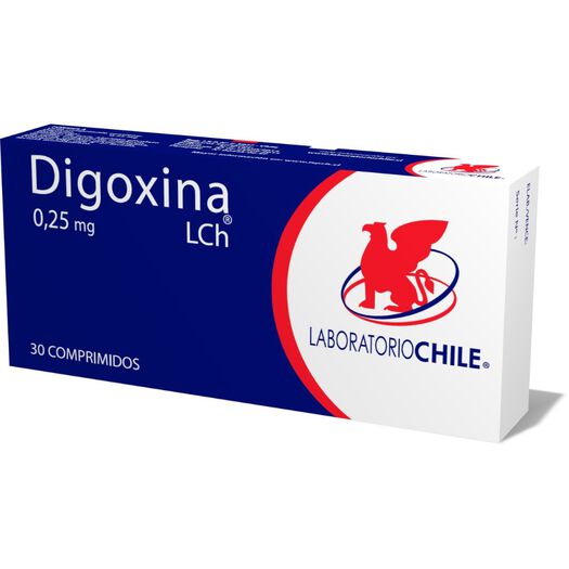 Digoxina 0.25 mg x 30 Comprimidos CHILE, , large image number 0