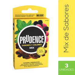 Prudence Mix Sabores Y Colores x 3 Unidades