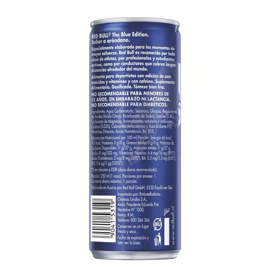 Red Bull Bebida Energética, Arándanos, 250 ml, , large image number 2