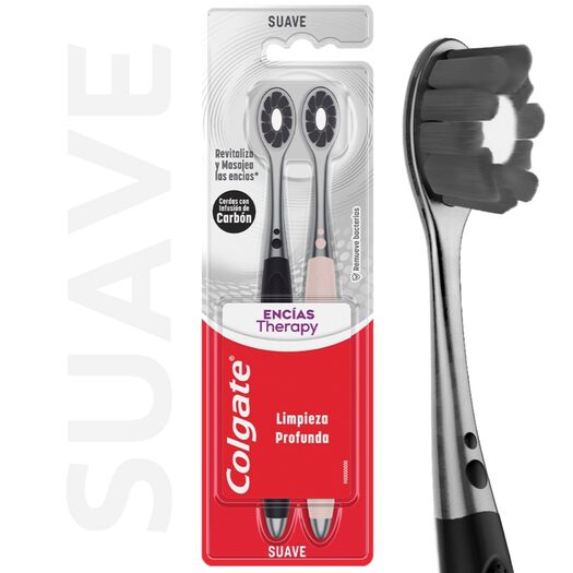 Cepillo de Dientes Colgate Encías Therapy Cabrón 2u, , large image number 0