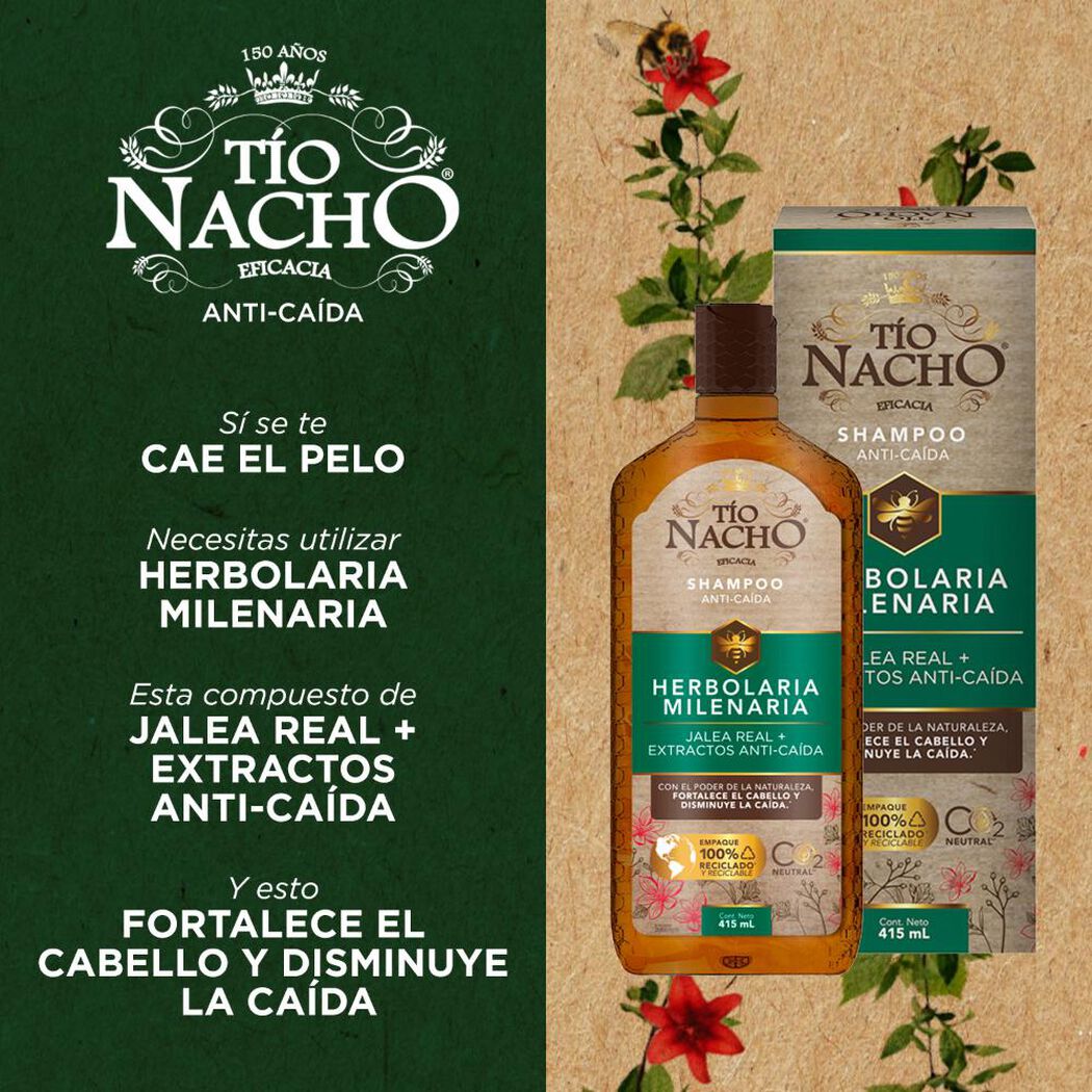 Shampoo Tío Nacho Herbolaria Milenaria 950 mL, , large image number 2