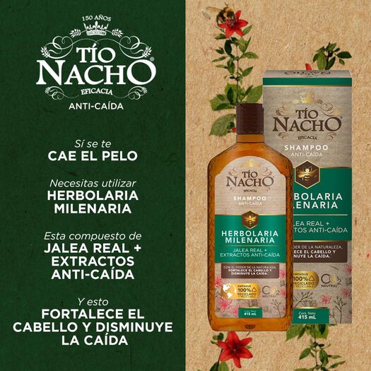 Tío Nacho Shampoo Herbolaria 950 Ml, , large image number 2