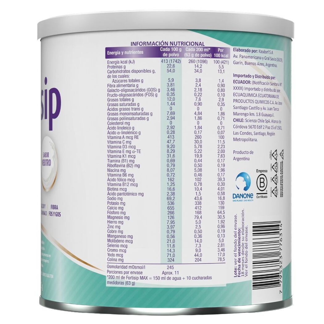 Fortsip Max Sabor Neutro 700 gr, , large image number 2