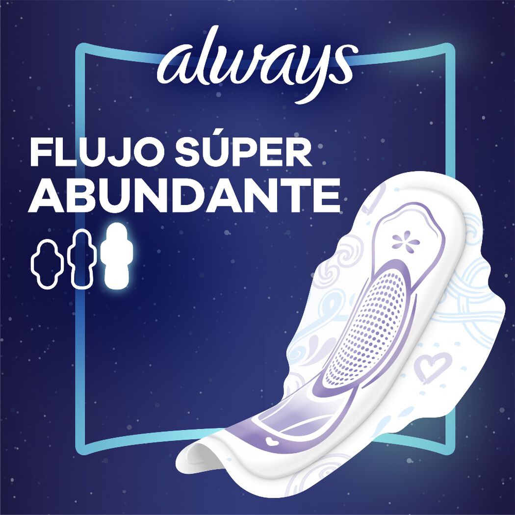 Toalla Higiénica Always Ultrafina Nocturna Suave Extra Larga 14 un, , large image number 3