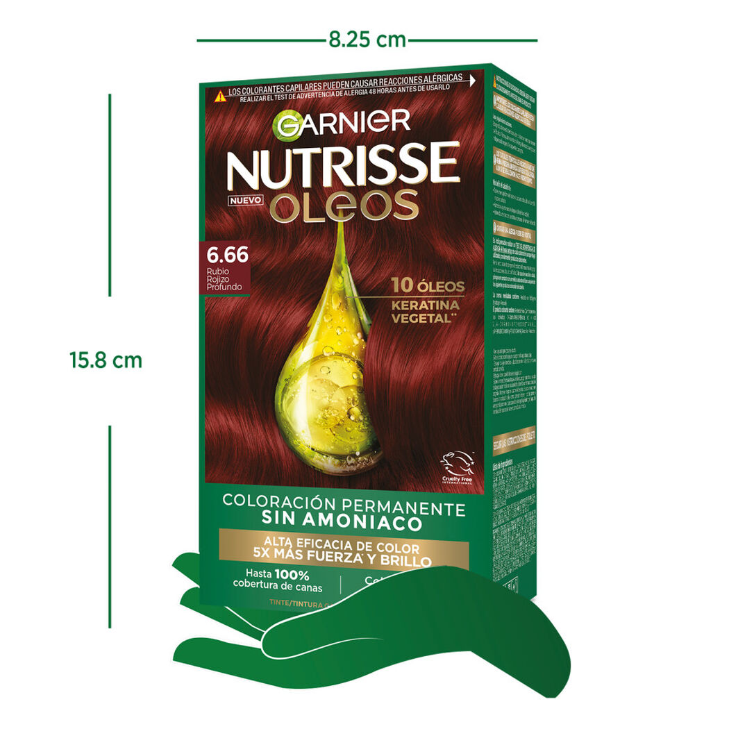 Tintura Nutrisse Oleos 6.66 Rubio Rojizo Profundo, , large image number 1