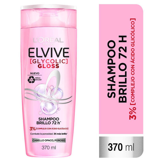 Shampoo Elvive Glycolic Gloss 370 mL, , large image number 0
