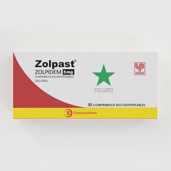 Zolpast 5 mg Caja 30 Comp. Bucodispersables