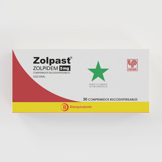Zolpast 5 mg Caja 30 Comp. Bucodispersables, , large image number 0