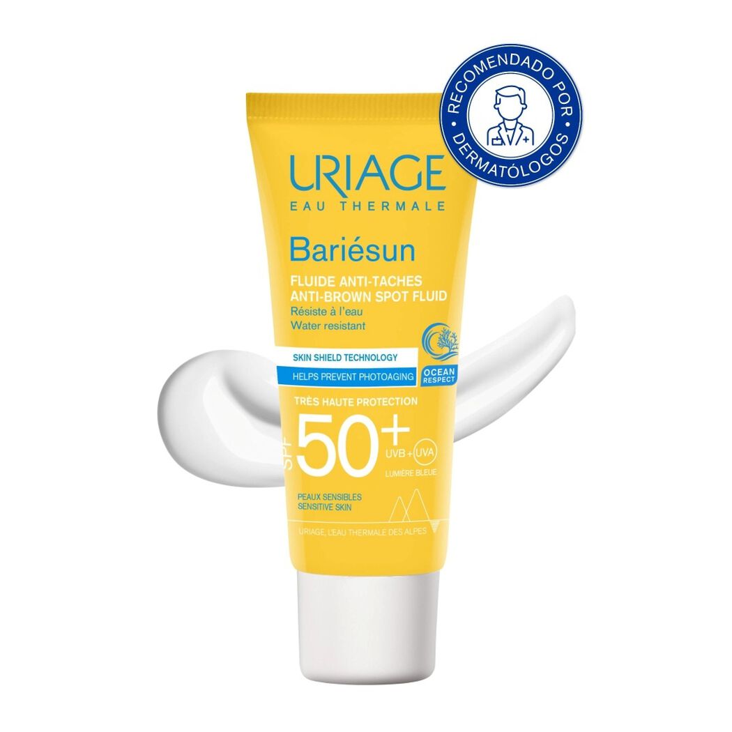Protector Solar Uriage Bariesun Fluido Anti Manchas FPS 50+ 40 mL, , large image number 0