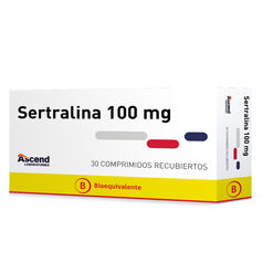 Sertralina 100 mg x 30 Comprimidos Recubiertos ASCEND