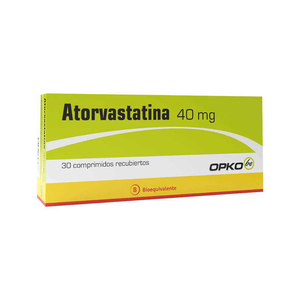 Atorvastatina 40 mg x 30 Comprimidos Recubiertos, , large image number 0