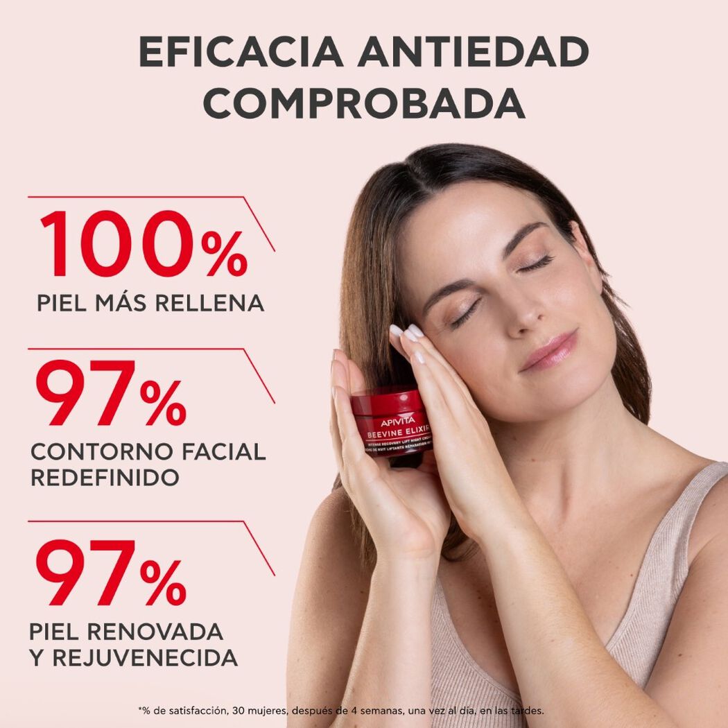 Crema de Noche Lift Recuperaci&oacute;n Intensa Beevine Elixir 50ml Apivita, , large image number 2
