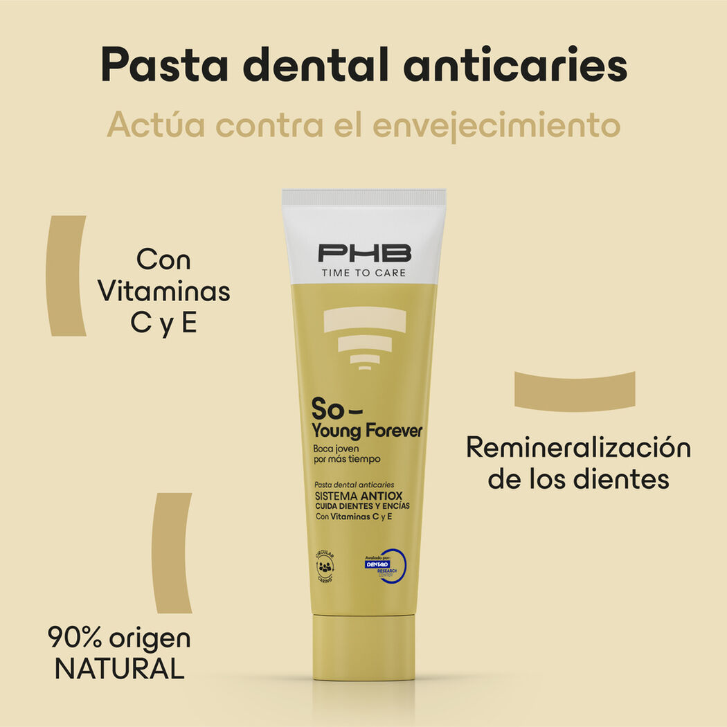 Crema Dental PHB Time to Care SO y Forever en Pasta 75ML, , large image number 2