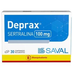 DEPRAX Sertralina 100 mg 30 Comprimidos Recubiertos