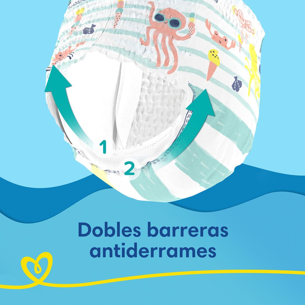 Pañales Pampers Splashers G/XG 10 un, , large image number 1