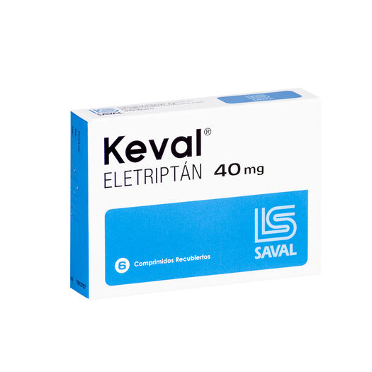 Keval 40 mg x 6 Comprimidos Recubiertos, , large image number 0