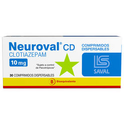 Neuroval Cd 10 mg Caja 30 Comp. Dispersables