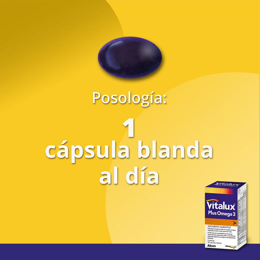 Vitalux Plus Omega 3 X 30 Caps Bl, , large image number 3
