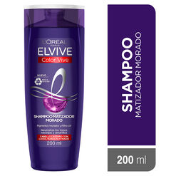 Shampoo Elvive Matizador Morado 200 mL