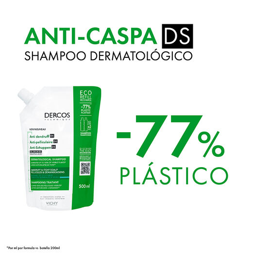 Shampoo Dercos Anti-Caspa DS ECO-Refill 500ml, , large image number 3