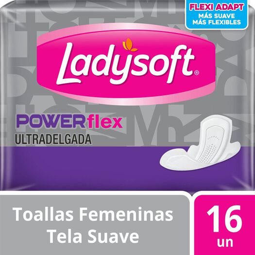 Toalla Higiénica Ladysoft Ud Powerflex Diurna 16, , large image number 0
