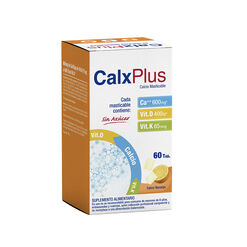 Calxplus Naranja Calcio Masticable 60 Tabletas