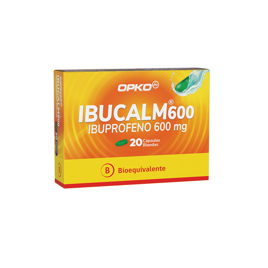 Ibucalm 600mg x 20 C&aacute;psulas Blandas, , large image number 0