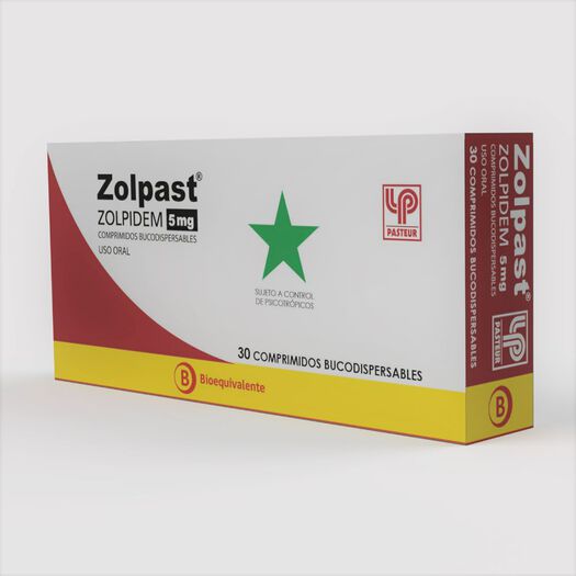 Zolpast 5 mg Caja 30 Comp. Bucodispersables, , large image number 1