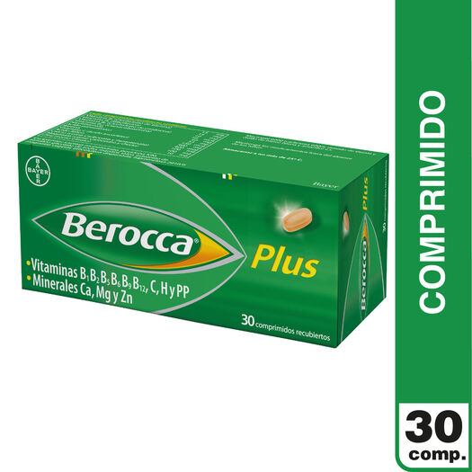 Berocca Plus x 30 Comprimidos Recubiertos, , large image number 0