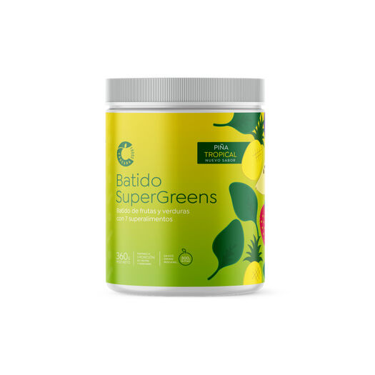 Batido Supergreens Sabor Piña 360G, , large image number 0