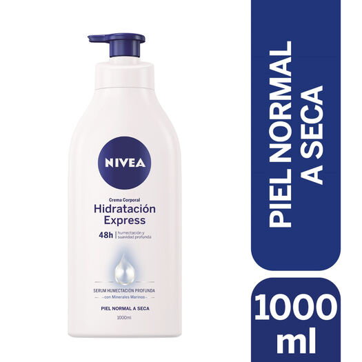 CREMA CORPORAL NIVEA HIDRATACIÓN EXPRESS 1000ML, , large image number 0