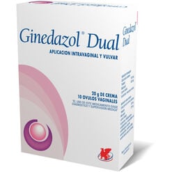 Ginedazol Dual 10 &Oacute;vulos Vaginales/20 g Crema Vaginal