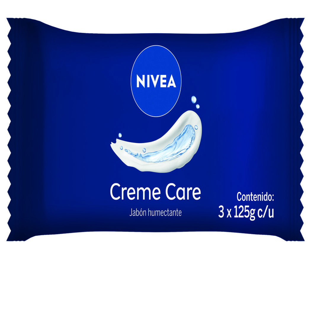 Jabón Nivea Creme Care 3X125 Gr, , large image number 0
