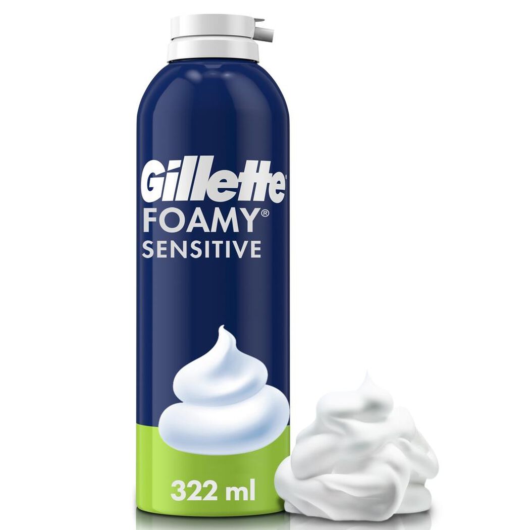 Espuma de Afeitar Gillete Piel Sensible 322 mL, , large image number 0