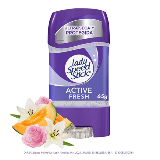 Desodorante Lady Speed Stick 24/7 Active Fresh Gel 65g, , large image number 2