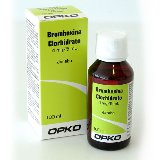 Bromhexina 4 mg/5 mL x 100 mL Jarabe, , large image number 0