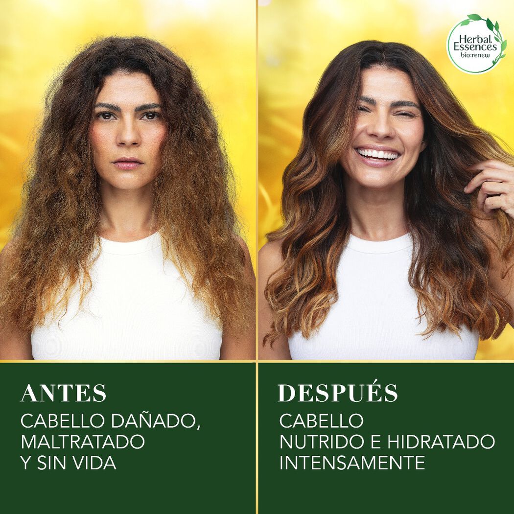 Mascarilla Hidratante Herbal Essences Nutre e Hidrata Pequi & Aguacate 300 ml, , large image number 3