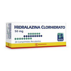 Hidralazina 50 mg x 20 Comprimidos Recubiertos MINTLAB CO SA