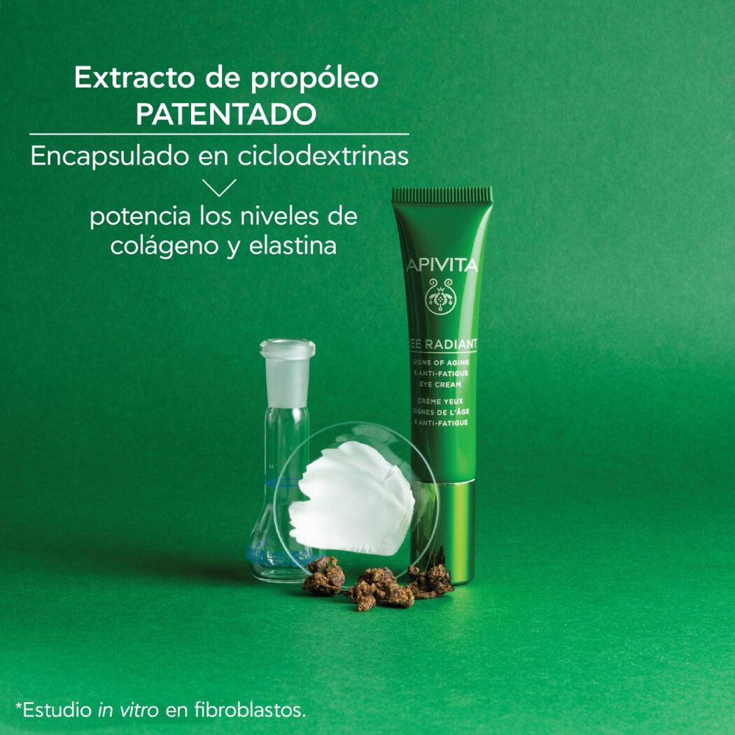Contorno de Ojos para Signos de la Edad & Anti-fatiga 15ml Bee Radiant Apivita, , large image number 3