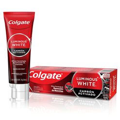Pasta Dental Colgate Luminous White Carbón Activado 90 g